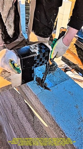 Strong Wood-to-Concrete Connection Using Metal Bracket | Smart Installation Method.