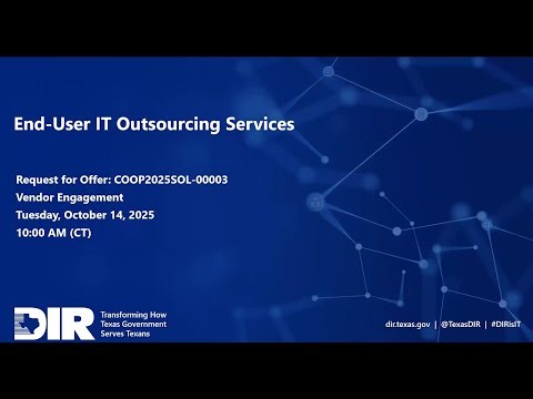 End-User IT Outsourcing Services Market Engagement, RFO#COOP2025SOL-00003