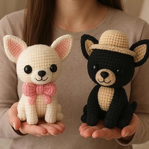 Amigurumi Chihuahua Dogs Crochet Pattern (boy & Girl) – Easy DIY Plushie Tutorial, Cute Kawaii Stuffed Animals, PDF Download, Gift for Kids - Etsy
