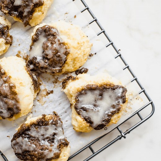 Bojangles Copycat Cinnamon Biscuits with Vanilla Icing