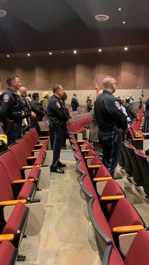 Culpeper County High School ROTC Color Guard retires the colors at today's MLK Day observance at EVHS. | Culpeper Star-Exponent news