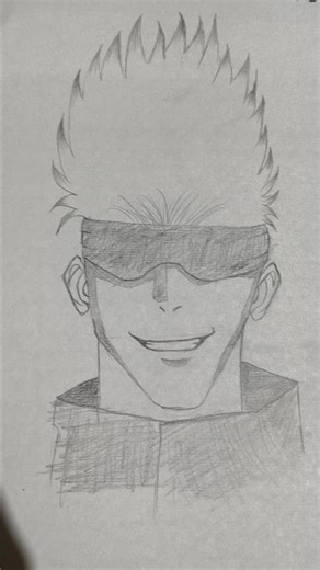 Gojo Santoru #drawing #animedrawing #art #viral #sketch#Anime