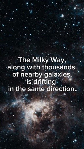 A hidden force shaping the motion of galaxies.