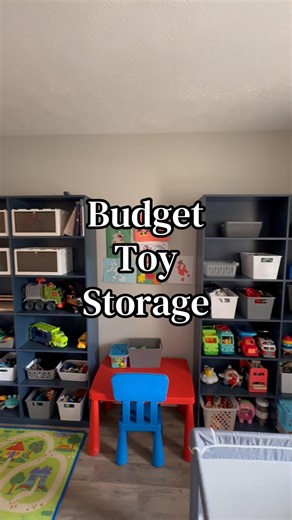 Walmart Bookshelves as Toy Storage! #toyorganization #toystorage #playroomideas #playroominspo