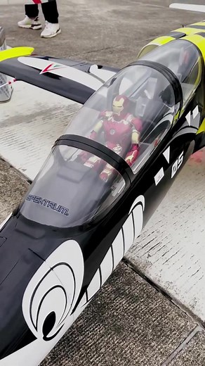 Does Iron Man also fly planes?#remotecontrol #interesting #models #rctoy #mini #rcplane #ironman