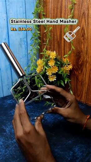 🥔✨ Stainless Steel Hand Masher – Perfect Mash, Every Time! 😍🍲 💰 Price: ₹134.00 🆔 SKU: 0750_ss_potato_masher ✅ Ideal for dal, vegetables, potato, pav bhaji & baby food ✅ Strong stainless steel for durable daily use ✅ Easy grip handle for effortless mashing ✅ Hygienic, rust-resistant & easy to clean 🛒 Shop Now: www.DeoDap.in (link in bio) DeoDap, KitchenTools, PotatoMasher, CookingEssentials, IndianKitchen, HomeCooking, BabyFoodPrep, PavBhajiLover, WholesaleProducts, Dropshipping, Dropshippi