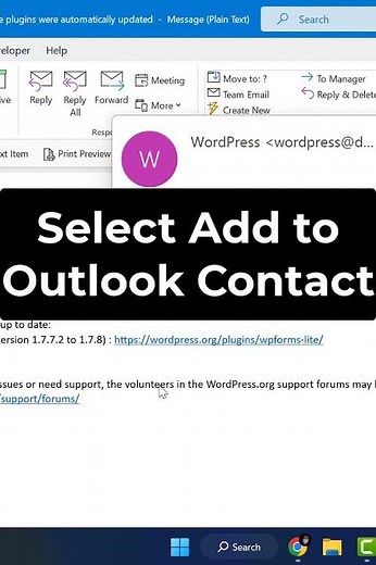 How to Add Email Address in Contact of Email Received in your Inbox?