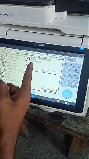PHOTOCOPIER RICOH M 305+ ERROR CODE REMOVAL SC-542-01