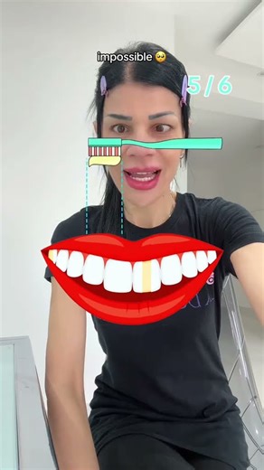 clean teeth challenge 😳 #game #braingames #shortsfeed