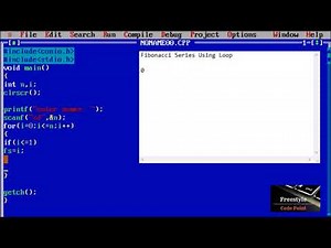 CREATE FIBONACCI SERIES IN C [HINDI]