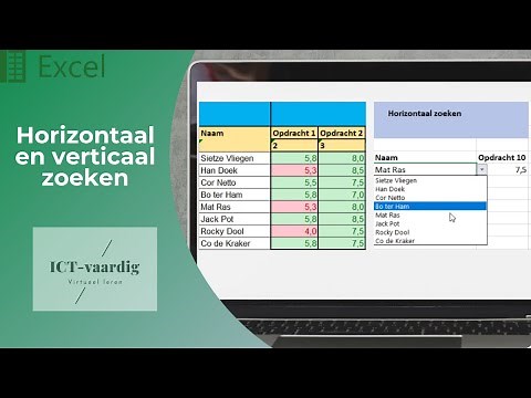 Excel - Horizontaal & verticaal zoeken