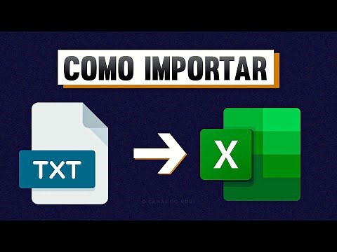 Como separar colunas de um arquivo TXT no EXCEL (IMPORTAR ARQUIVO TXT NO EXCEL)