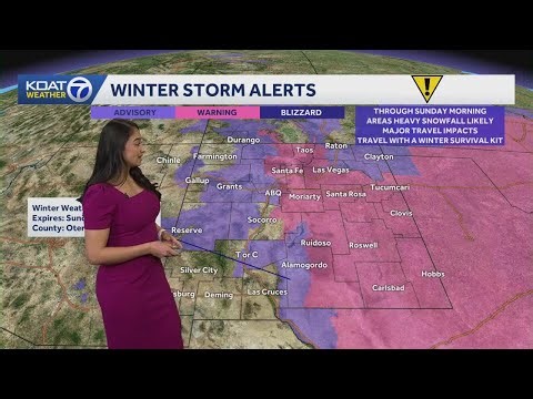 Winter storm warnings and advisories remain in place across NM