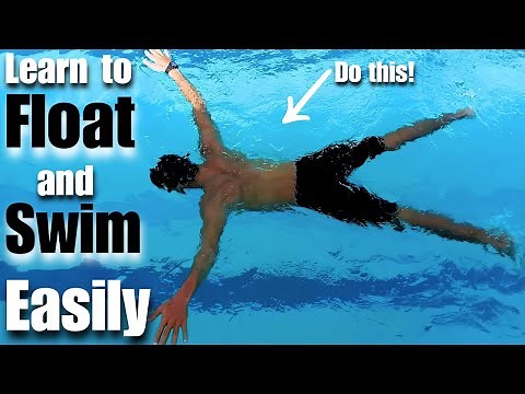 Learn to front float in deep water easily for beginners!