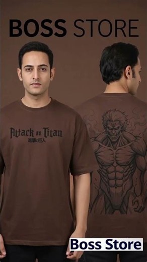 - 👕✨ *Men's Attack on Titan Oversized T-Shirt* 🔥: Premium cotton blend fabric
