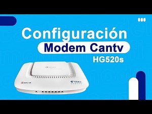 Configuracion de modem HG520s con los parametros de Cantv-Idioma Chino🈵