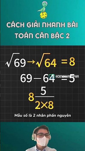 Phương pháp giúp bạn giải nhanh bài toán căn bậc 2 #kienthuc #giaitri #khampha