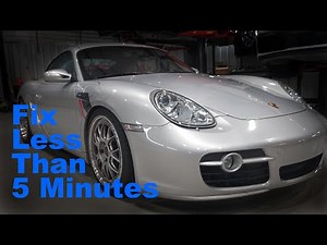 HOW TO Porsche 987 986 Cayman Boxster Starter Replacement DIY How-To UNDER 5 MINUTES