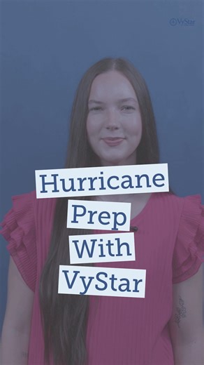 Hurricane season is a reality in Florida and Georgia, and readiness is key. VyStar employee Victoria shares important preparation tips from identifying your evacuation zone to safeguarding critical documents. Preparedness reduces risk and gives you confidence in any storm. Explore our full checklist and more resources at vystarcu.org/storm. Let’s stay safe, informed, and resilient, together! | VyStar Credit Union