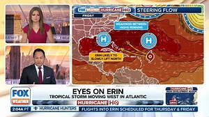 25K views · 185 reactions |  HURRICANE HQ: Tropical Storm Erin remains on track to become a hurricane by Friday and could undergo rapid intensification over the weekend. And Hurricane Hunters are set to fly into the system on Thursday to get more information. More: https://www.foxweather.com/weather-news/tropical-storm-erin-hurricane-rapid-intensification-atlantic | FOX Weather | Facebook