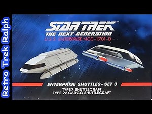 Star Trek: Build The Enterprise D. Bonus Shuttle Set 3. By Eaglemoss/Hero Collector.