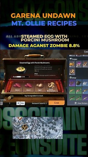 GARENA UNDAW PORCINI RECIPE #undawn