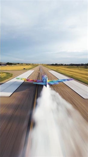 FPV Drone Chases the Mooney Anomaly Takeoff with Smoke On!