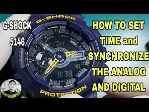 CASIO 5146, HOW TO SET TIME AND SYNCHRONIZE THE ANALOG AND DIGITAL.