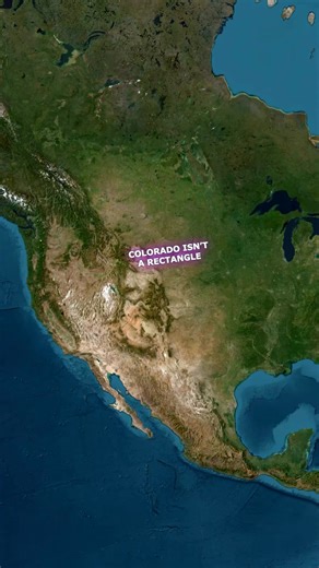 Colorado isn’t a rectangle #map #geography #facts | Facts Knowledge Sharing