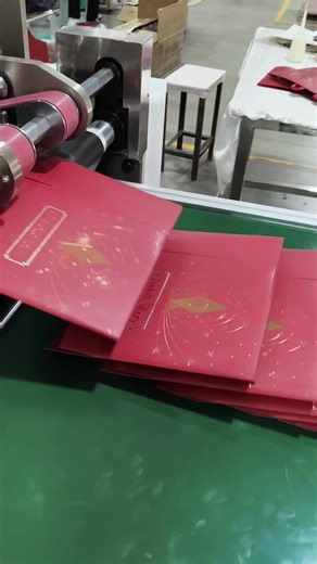 High-end paper bags with no waistline.It can automatically attach the head card, automatically thread the ribbon, and automatically form the shape.#paperbag#luxurypaperbag#paperbaghandle#paperbagmachine#paperbagmakingmachine