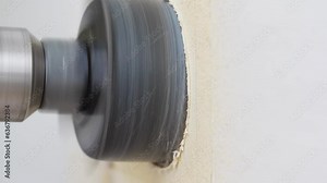 core drill for sockets and holes of large diameters