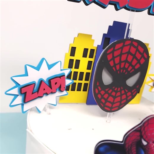 Spider Man Cake Topper - Etsy