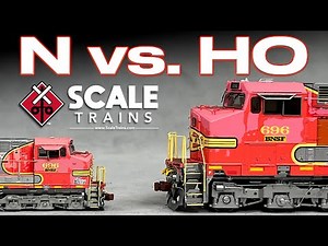 HO vs N Scale ScaleTrains Rivet Counter C44-9W