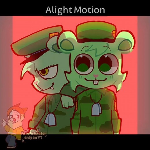flippy and fliqpy 💚 (Happy tree Friends) #happytreefriends #animation #meme