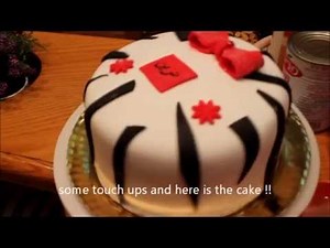 Zebra Fondant 18 layer Cake Fast Tutorial