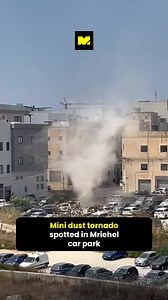 23K views · 126 reactions | The end is near ☠️ A mini dust tornado  was spotted in an Mriehel car park, whirling up dust and causing a tiny ruckus. The phenomenon was relatively short lived however as the tornado died out mere minutes after it began. It is unknown if any damage, even if minimal was caused. #MaltaDaily | Malta Daily | Facebook
