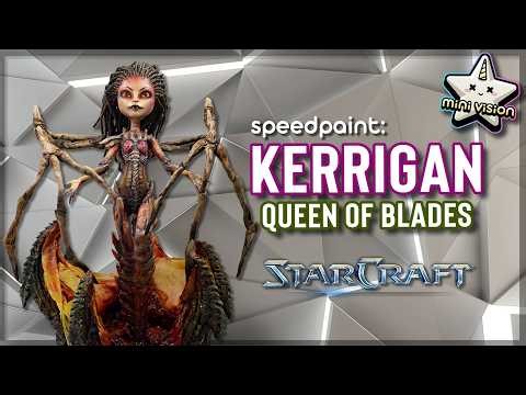 Kerrigan Queen of Blades OOAK Doll Speedpaint Starcraft