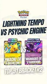LIGHTNING TEMPO vs PSYCHIC ENGINE BRACKET#2 TOP91 PIKACHU EX & MAGNEZONE vs MISMAGIUS EX & GARDEVOIR