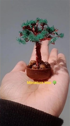 miniature tree 🌳 how is this 😊subscribe like share #diy #miniature #trending #craft