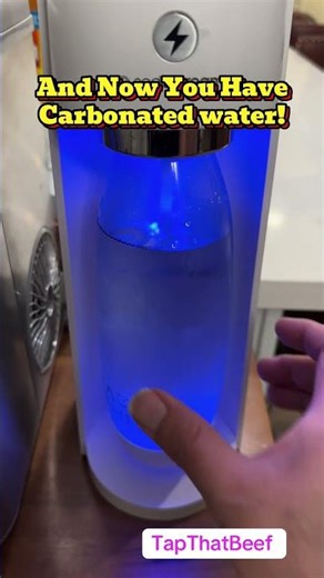 Instant carbonated water! #tapthatbeef @sodastream