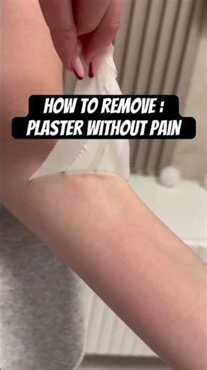 How to remove: Plaster without pain #tips #tricks