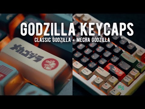 Godzilla + Mecha Godzilla Keycaps #Keytok // Unboxing + Review
