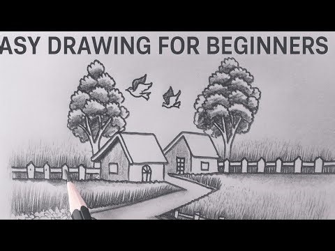 Professional Scenery Drawing | Step-by-Step Landscape Art Tutorial