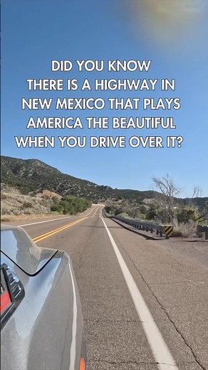 The Musical Highway 🎶 Playing America the Beautiful on Route 66 #newmexicotravel #route66