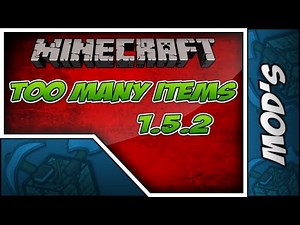Minecraft Mods // TooManyItems [1.5.2] + Como instalar! (Desatualizado) - Willzy
