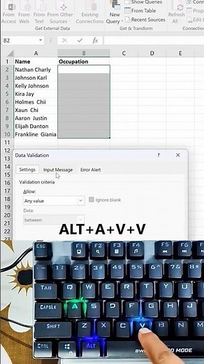 Create Dropdowns in Excel in 30 Seconds. #excel #exceltips