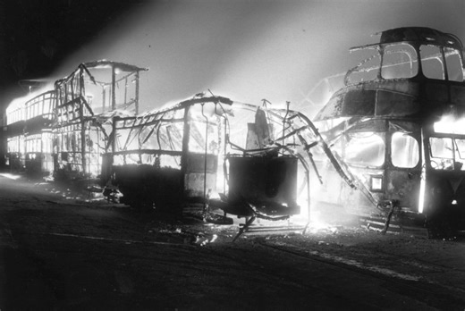 The 'secret' second beach burning of Aberdeen's trams in May 1958