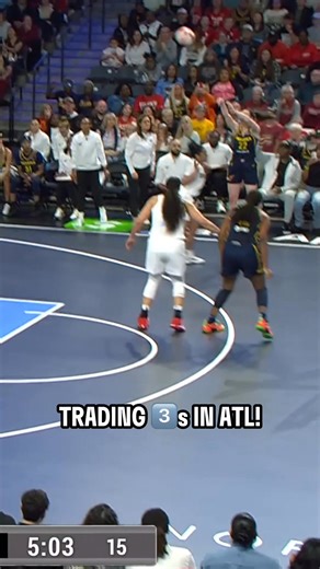931K views · 21K reactions | Caitlin Clark nails a step-back triple, followed by Te-Hina Paopao with one of her own  Both tied at 11 PTS to lead all scorers. IND-ATL | FREE on the WNBA App. | WNBA | Facebook