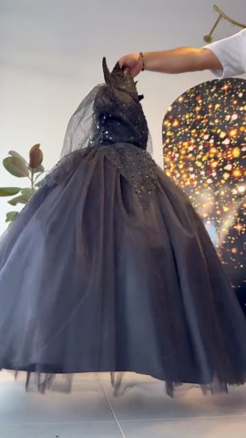 Gothic Vampire Queen Dress: Black Tulle Halloween Costume - Etsy