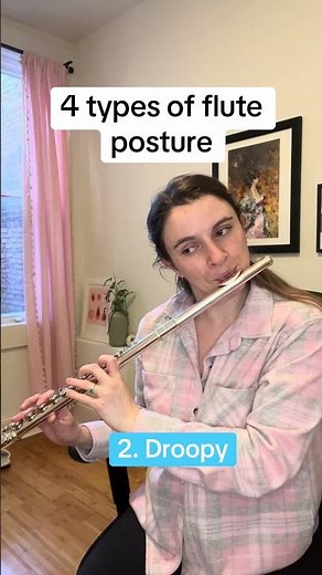 4 types of flute posture #flute #flutemusic #flutepower